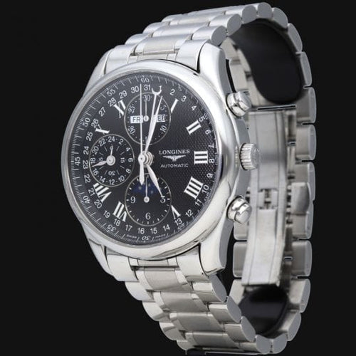 Montre Longines Master Collection - Montre chronographe calendrier phase de lune 58 Facettes MT44466