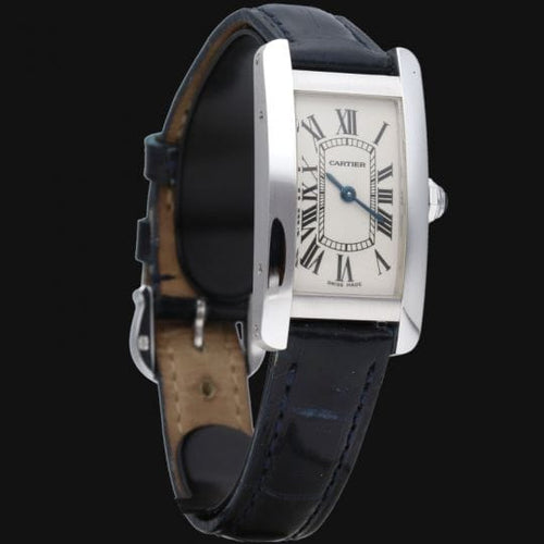 Montre Cartier Tank Américaine - Montre quartz en or blanc 58 Facettes MT44442