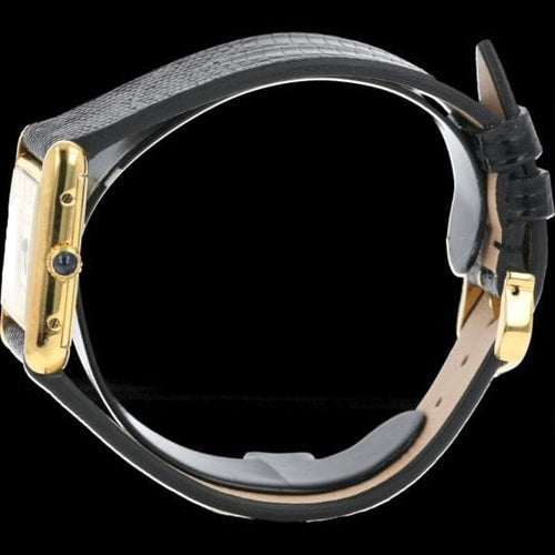 Montre Cartier Tank Vermeil - Montre femme à remontage manuel plaqué or 58 Facettes MT43324