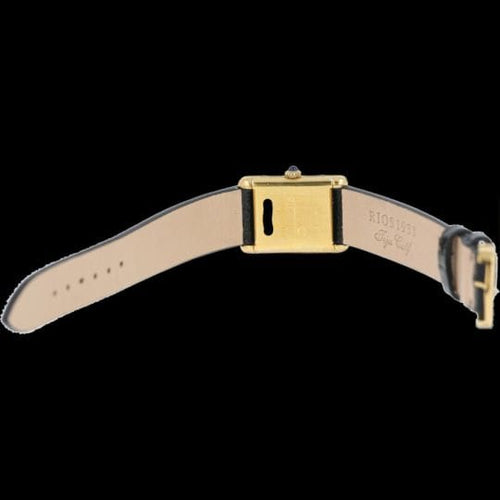 Montre Cartier Tank Vermeil - Montre femme à remontage manuel plaqué or 58 Facettes MT43324