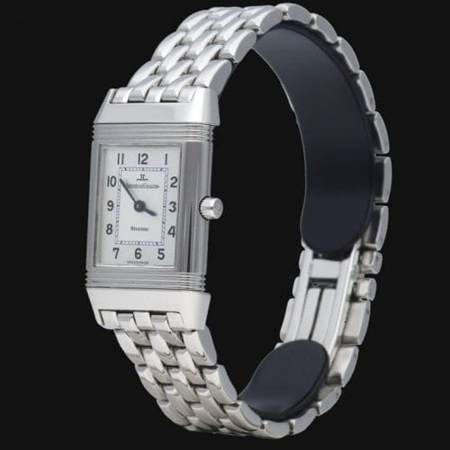 Montre Jaeger-LeCoultre Reverso - Montre classique Petit Monoface en acier 58 Facettes MT43956
