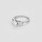Bague 54 Solitaire en or blanc et diamants 58 Facettes B250605
