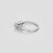 Bague 54 Solitaire en or blanc et diamants 58 Facettes B250605