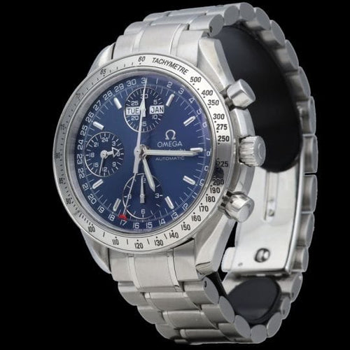 Montre Omega Speedmaster - Montre chronographe Day-Date en acier 58 Facettes MT43739