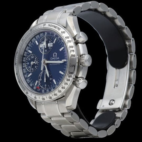 Montre Omega Speedmaster - Montre chronographe Day-Date en acier 58 Facettes MT43739
