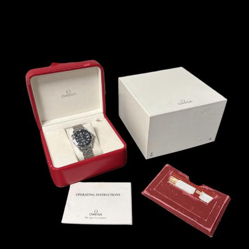 Montre Omega Seamaster 300M - Montre homme en acier, cadran bleu 58 Facettes MT44492