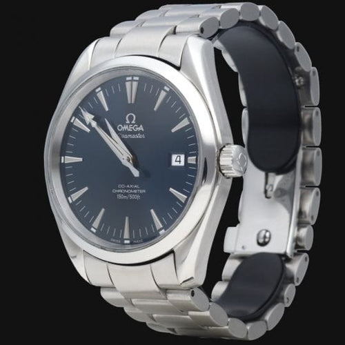 Montre Omega Seamaster Aqua Terra Co-Axial - Montre automatique acier 39 mm 58 Facettes MT41797