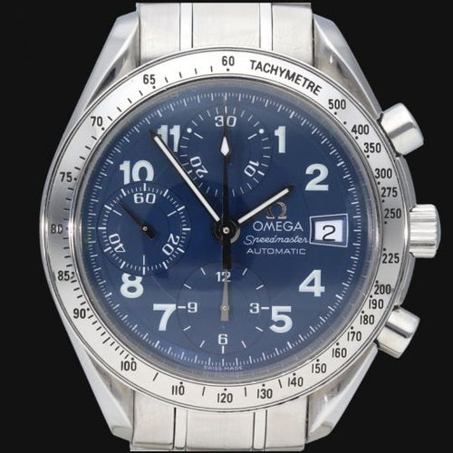 Montre Omega Speedmaster Date - Montre automatique homme 39 mm en acier 58 Facettes MT41439