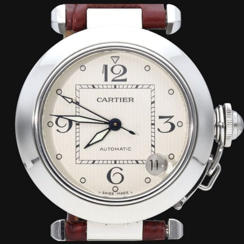 Montre Cartier Pasha C - Montre automatique 35 mm en acier 58 Facettes MT42733
