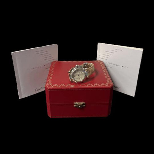 Montre Cartier Pasha C - Montre automatique 35 mm en acier 58 Facettes MT42733