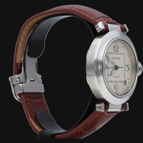 Montre Cartier Pasha C - Montre automatique 35 mm en acier 58 Facettes MT42733