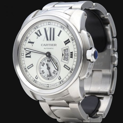 Montre Cartier Calibre de Cartier - Montre homme 42 mm en acier 58 Facettes MT42725
