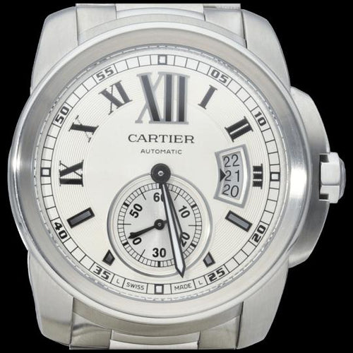 Montre Cartier Calibre de Cartier - Montre homme automatique 42 mm en acier 58 Facettes MT44412
