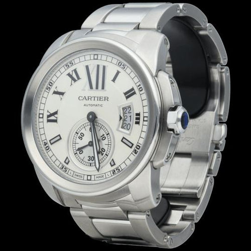 Montre Cartier Calibre de Cartier - Montre homme automatique 42 mm en acier 58 Facettes MT44412
