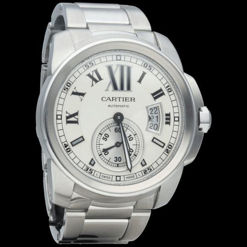 Montre Cartier Calibre de Cartier - Montre homme automatique 42 mm en acier 58 Facettes MT44412