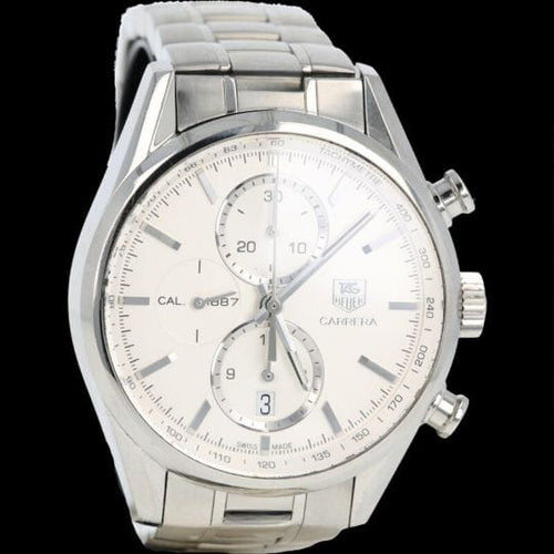 Montre TAG Heuer Carrera - Montre chronographe Calibre 1887 en acier 58 Facettes MT44496