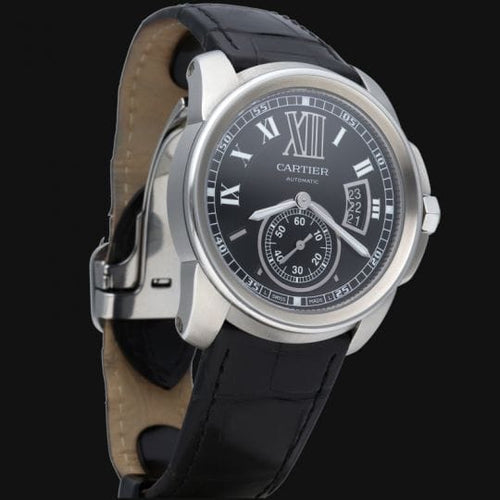 Montre Cartier Calibre de Cartier - Montre homme 42 mm en acier 58 Facettes MT44458