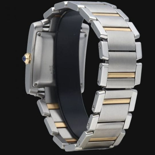 Montre Cartier Tank Française GM - Montre en or jaune et acier 58 Facettes MT43970