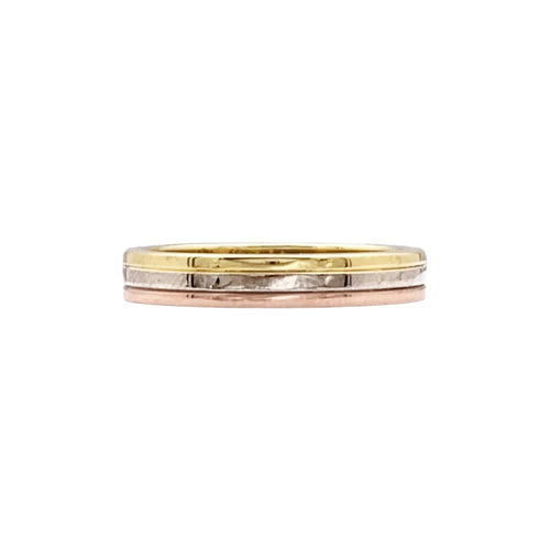 Bague 54 Alliance Cartier "Vendôme Louis Cartier", trois ors. 58 Facettes 35378