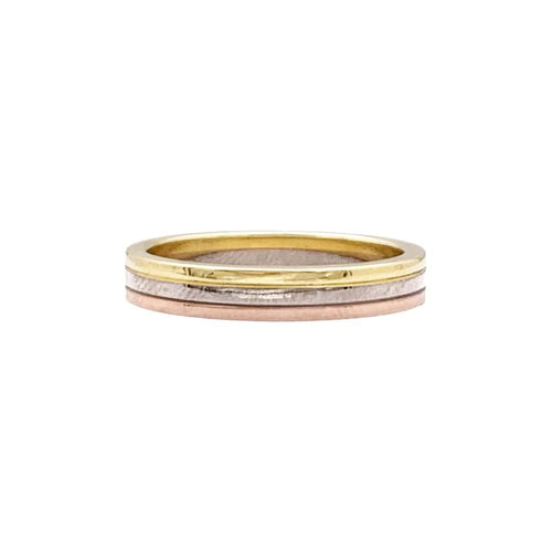 Bague 54 Alliance Cartier "Vendôme Louis Cartier", trois ors. 58 Facettes 35378