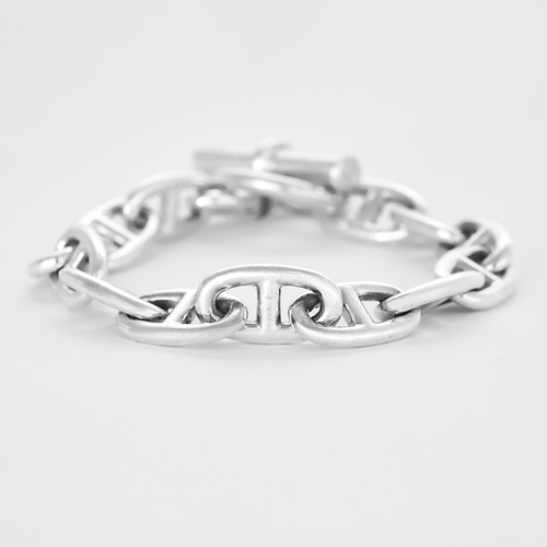 Bracelet Hermès Bracelet Chaîne d'Ancre en argent 58 Facettes B250115