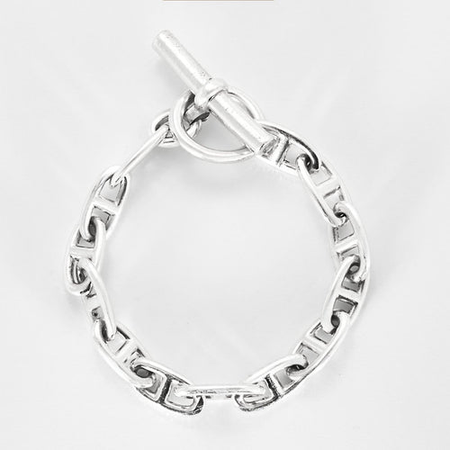 Bracelet Hermès Bracelet Chaîne d'Ancre en argent 58 Facettes B250115