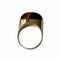 Bague 52 Bague chevalière œil de tigre en or jaune 18 carats 58 Facettes 347