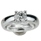 Bague 52 Solitaire - Bague en or blanc avec diamant brillant 58 Facettes 2343