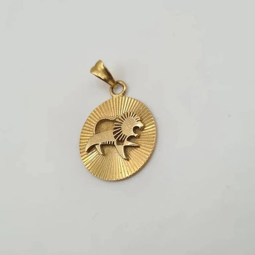 Pendentif Pendentif or jaune 18 carats lion 58 Facettes