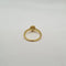 Bague 52 Solitaire - Bague en or jaune 18 carats et citrine ovale 58 Facettes