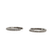 Boucles d'oreilles Créoles en or blanc 18 carats serties de diamants 58 Facettes