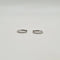 Boucles d'oreilles Créoles en or blanc 18 carats serties de diamants 58 Facettes