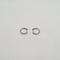 Boucles d'oreilles Créoles en or blanc 18 carats serties de diamants 58 Facettes