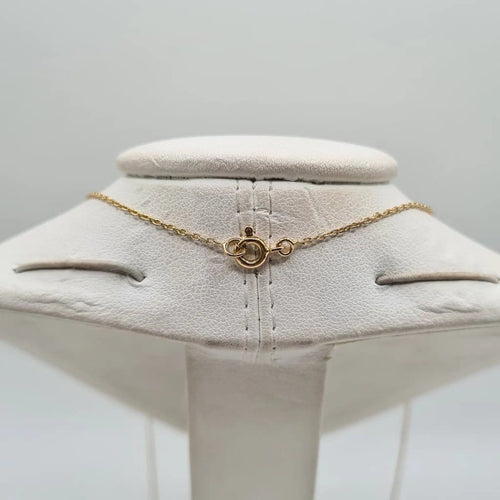 Collier Collier or jaune 18 carats sertie d’une émeraude et diamants naturels 58 Facettes