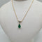Collier Collier or jaune 18 carats sertie d’une émeraude et diamants naturels 58 Facettes