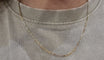 Collier Chaîne en or jaune 14 carats 58 Facettes