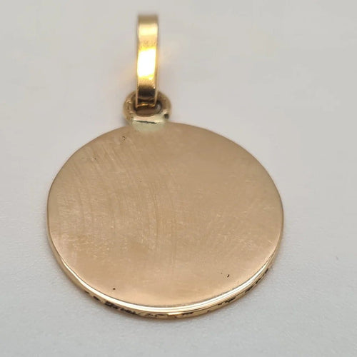 Pendentif Pendentif médaille en or jaune 18 carats 58 Facettes