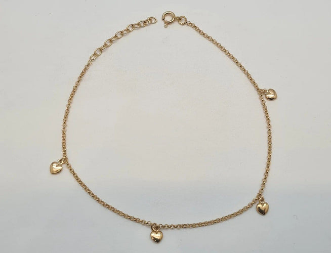 Bracelet Bracelet cœurs en or jaune 18 carats 58 Facettes