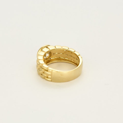 Bague 49 Bague solitaire en or jaune et diamant 58 Facettes B250610