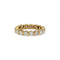 Bague 53 Alliance en or jaune 750 sertie de diamants 58 Facettes 260055R