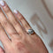 Bague 46.5 Bague marguerite en or blanc 750‰ et diamants 58 Facettes 260014SP