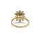 Bague 54 Bague marguerite en or bicolore 750‰, saphir et diamants 58 Facettes 260045R