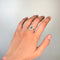 Bague 54 Bague marguerite en or bicolore 750‰, saphir et diamants 58 Facettes 260045R