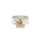 Bague 53 Hermès Amulettes - Bague en argent 925 et or rose 750 58 Facettes 260046R