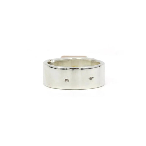 Bague 53 Hermès Amulettes - Bague en argent 925 et or rose 750 58 Facettes 260046R