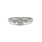 Bague 53 Bague trilogie - Diamants en or blanc et platine 58 Facettes 260009SP