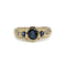 Bague 56 Bague en or jaune 750‰ sertie de saphirs et diamants 58 Facettes 260030R