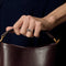 Bague 51.5 Bague en platine, diamant chocolat et diamant blanc 58 Facettes B250636