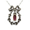 Collier Collier pendentif - Or, Argent, Platine, Tourmaline & Diamants 58 Facettes 260010R