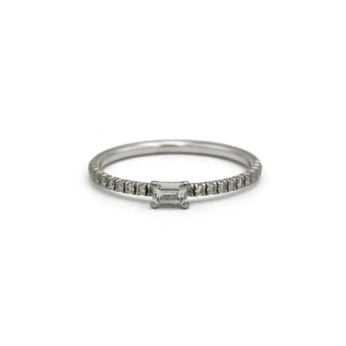 Bague 53 Cartier Étincelle - Bague en or blanc et diamants 58 Facettes 260011R